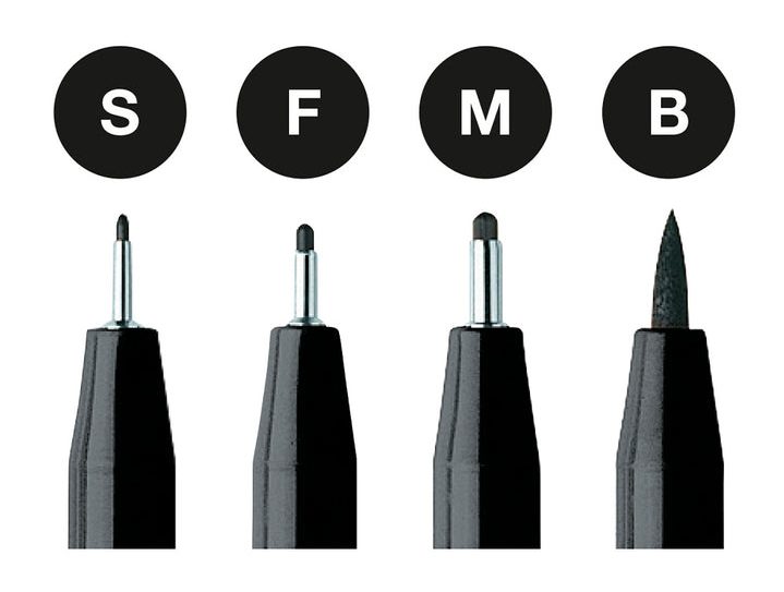 Faber-Castell Pitt Artist Pen - Black, Soft Chisel Nib