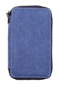 speedball zippered pencil case denim