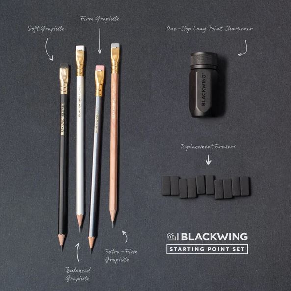  Blackwing Matte Pencils - Soft Lead - Rustic Box - Pack of 12