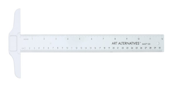 Pacific Arc 18 Inch T Square, Traditional Acrylic Graduated in