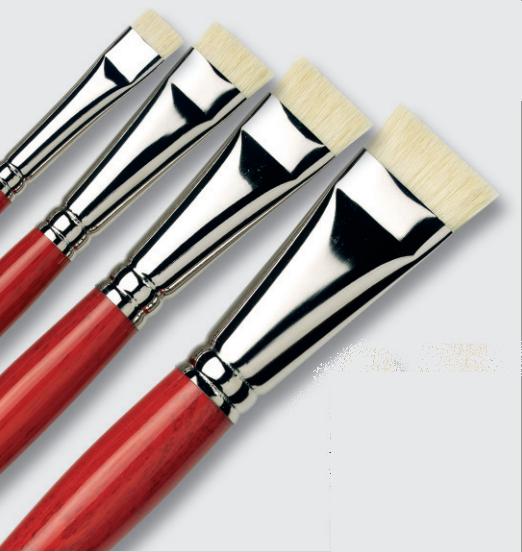 Size 2 Flat with European Sizing da Vinci Hog Bristle Series 7023 Maestro 2 Artist Paint Brush