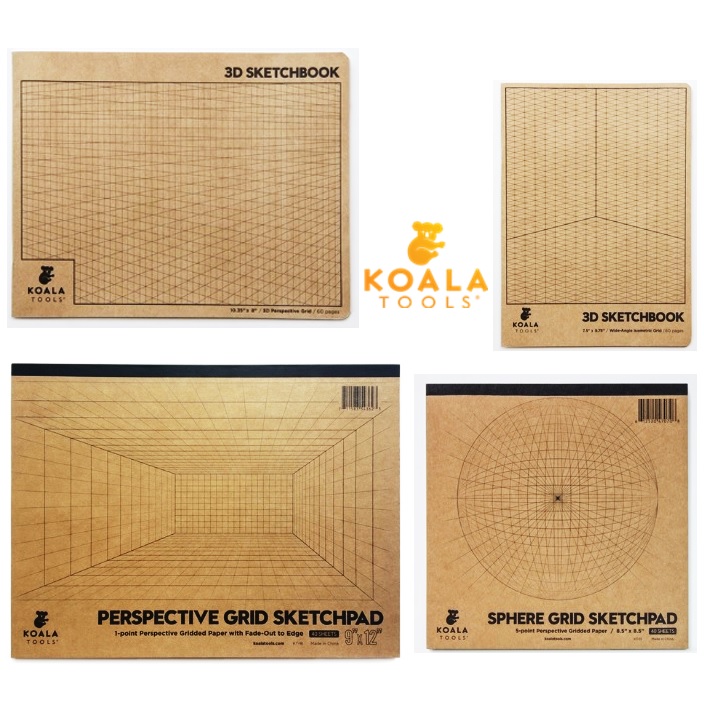 Grid Sketchbooks by Koala Tools