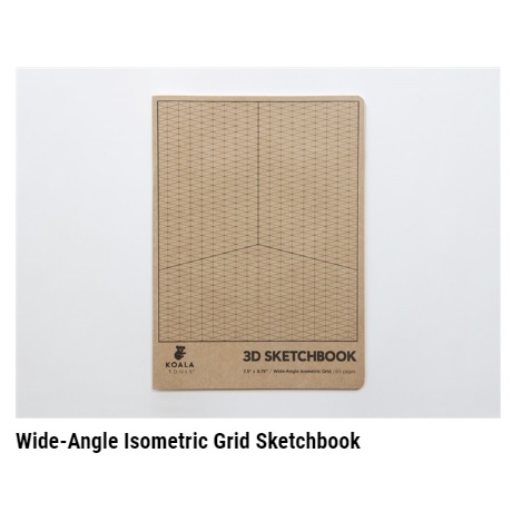 isometric grid sketchbook