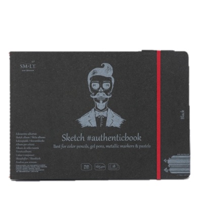 smlt black paper sketchbook
