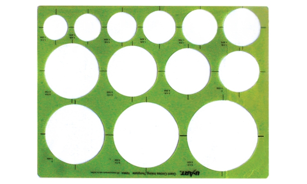 Linograph Circle Radius Arc Drafting And Technical Drawing Template Stencil