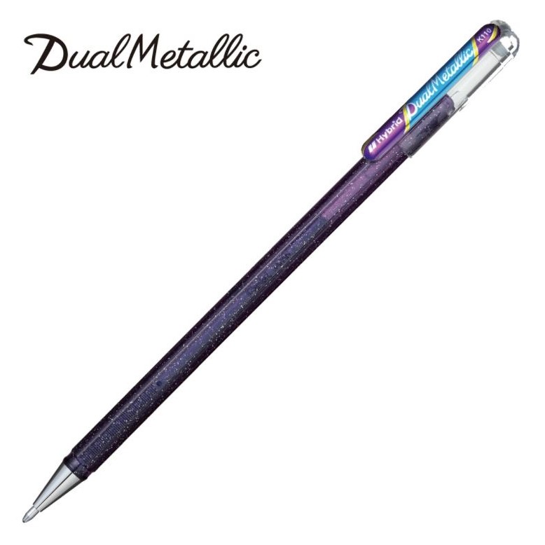 Pentel Hybrid Dual Metallic Gel Rollerball Pens