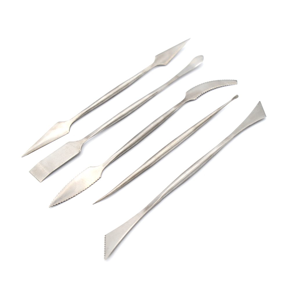 Stainless Steel Sculpting Tools - Set of 5