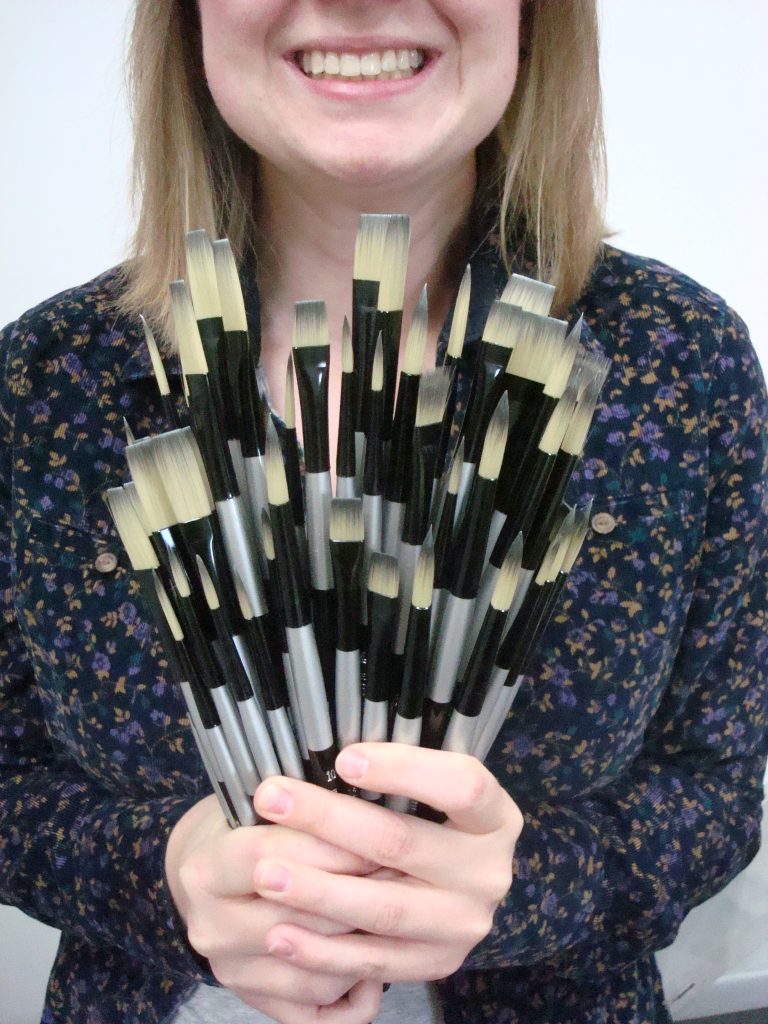 a bouquet of brushes are a great gift