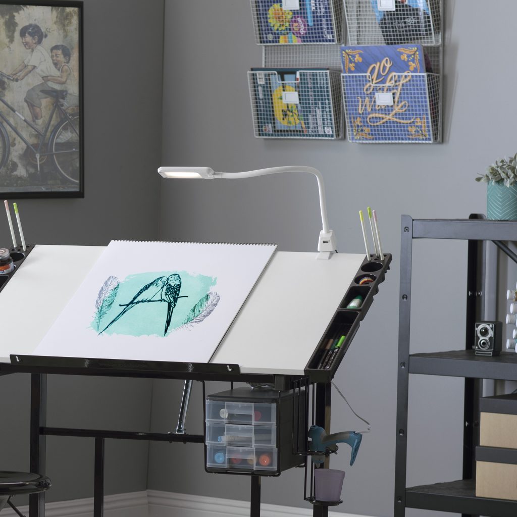 Studio designs drafting table and lamp