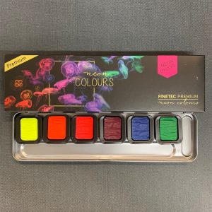 Finetec Premium 6 Watercolor Set Iridescent High Sparkle - Sam