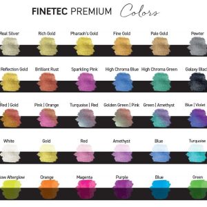 Finetec Finetec Premium Iridescent Artist Watercolor High Sparkle Set of 6