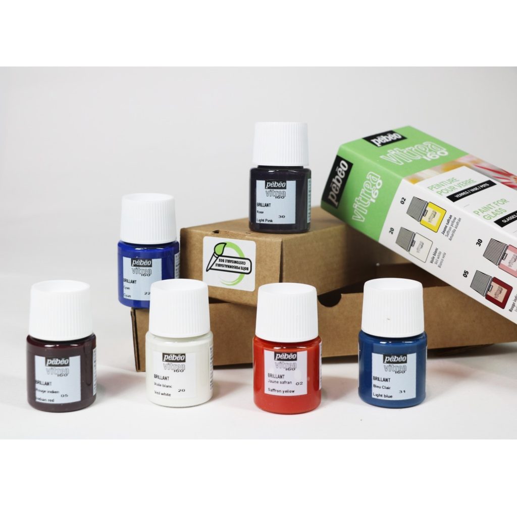 Pebeo Vitrea 160 Glass Paint Discovery 6x20ml Set