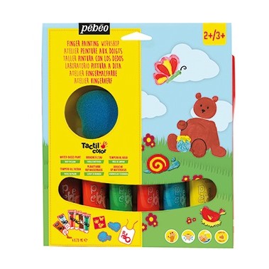 Pebeo Tactilcolor Finger Paint Kit - Garden Animals - SALE