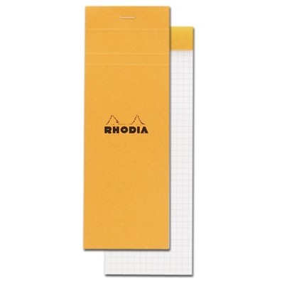 Rhodia Basics Top Stapled Grid Pads - Orange