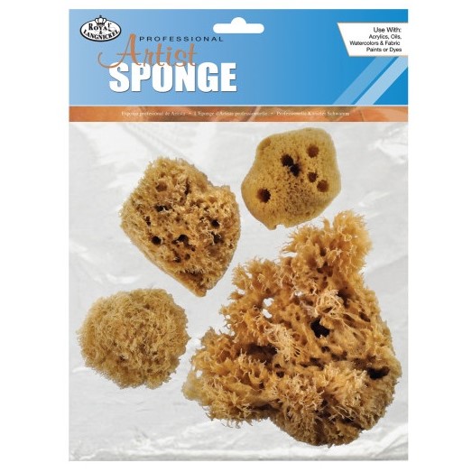 Royal Brush Craft Sack Natural Sea Sponges, 6/Pkg. 
