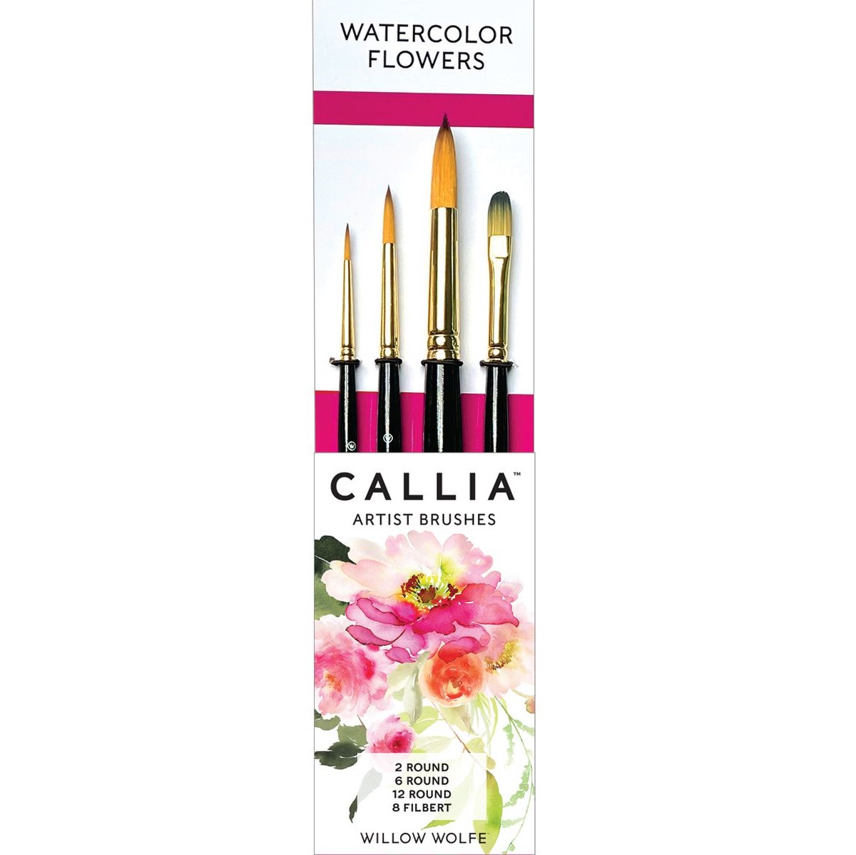 Callia Watercolor Flowers Brush Set #900