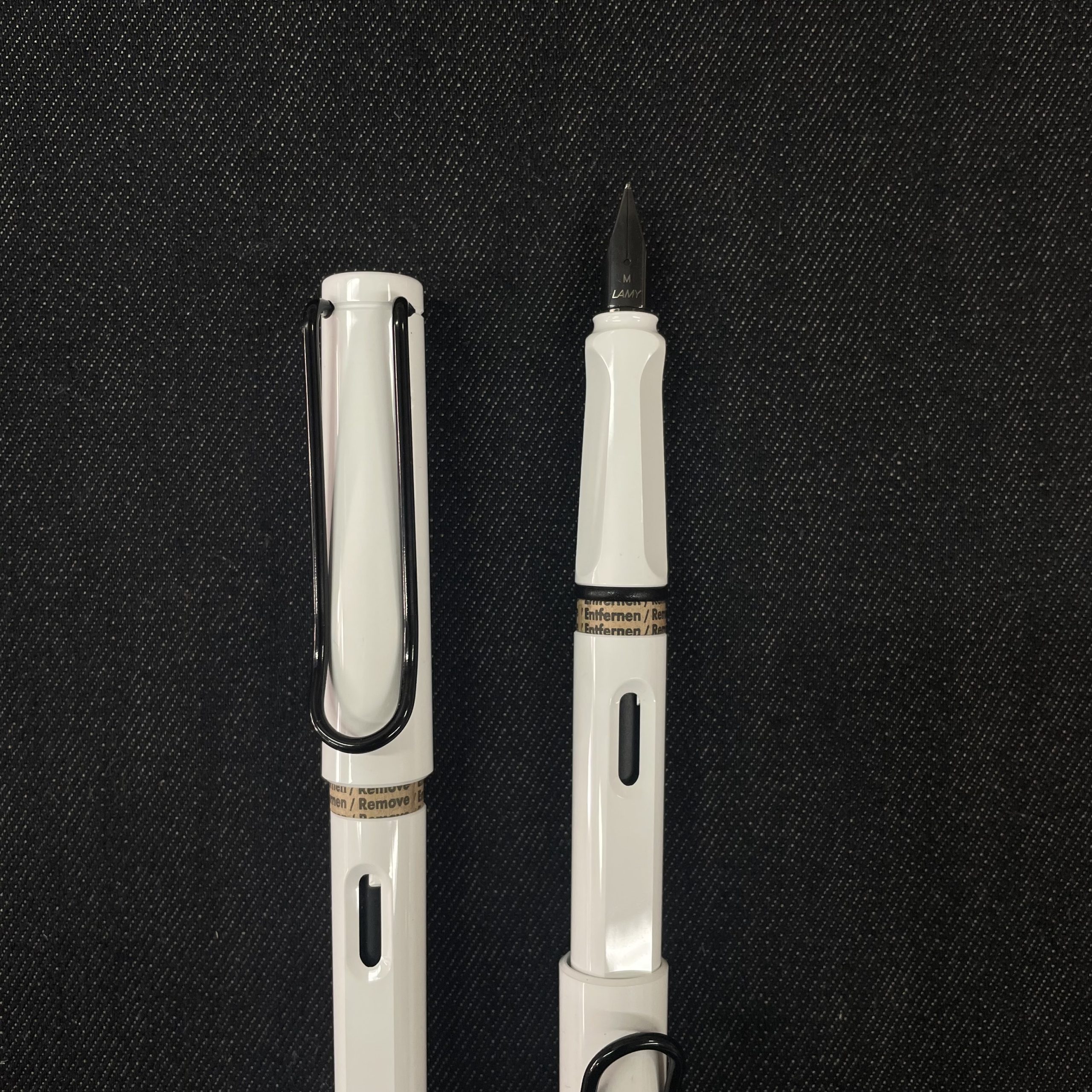 Lamy Safari Fountain Pen - White with Black Clip