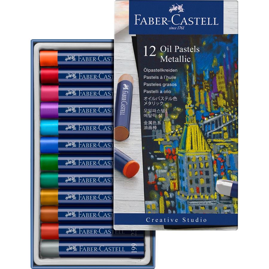 Faber Castell Metallic Oil Pastel Set