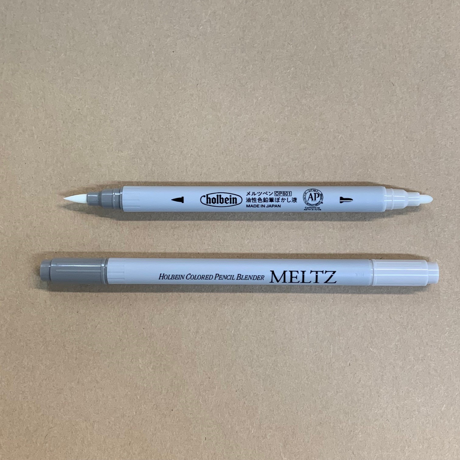 Holbein Meltz Colored Pencil Blender Dual Brush Marker - Wet Paint