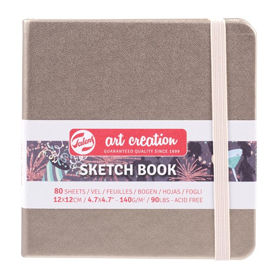 Talens Art Creations Sketchbook - White Gold, 4.7 x 4.7 