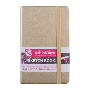 gold sketchbook