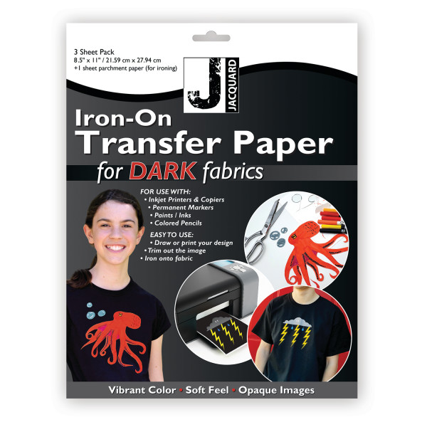 Jacquard Iron On Transfer Paper for Dark Fabric
