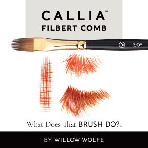 filbert comb brush