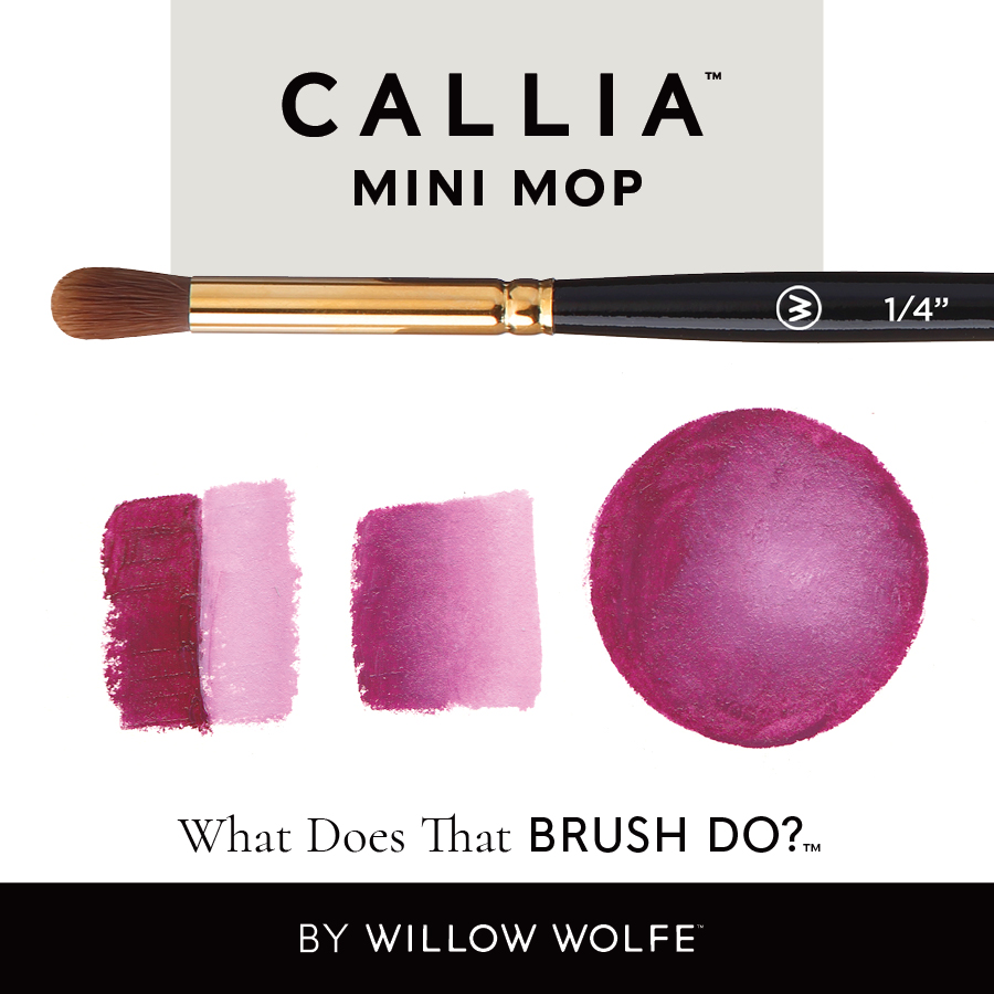 Callia Artist Brushes Blending Brush Set, Learn with Willow for Oil, Acrylic and Watercolor