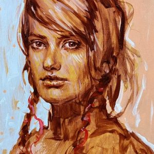 Portraiture With A Spicy Flair: Acrylic Mixed Media