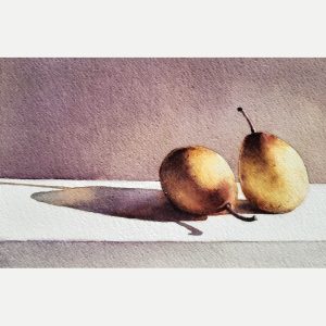 Still Life: Two Pears - Intermediate Watercolour Workshop