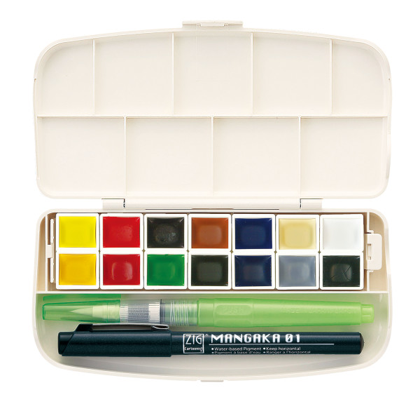 Watercolor Paint Set 12-Color Pearl Color Solid Watercolor Pigment Set  Portable Painting Paints Art Supplies Watercolor Paint,Water Colors Paint