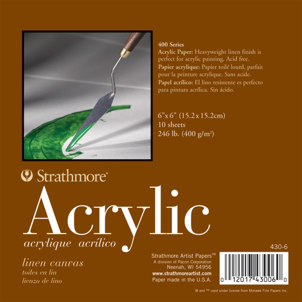  Strathmore Acrylic Paper Pad 9X12-10 Sheets -430900