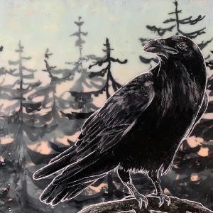 Crows With India Ink