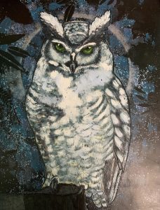 Intro to Encaustics Owls