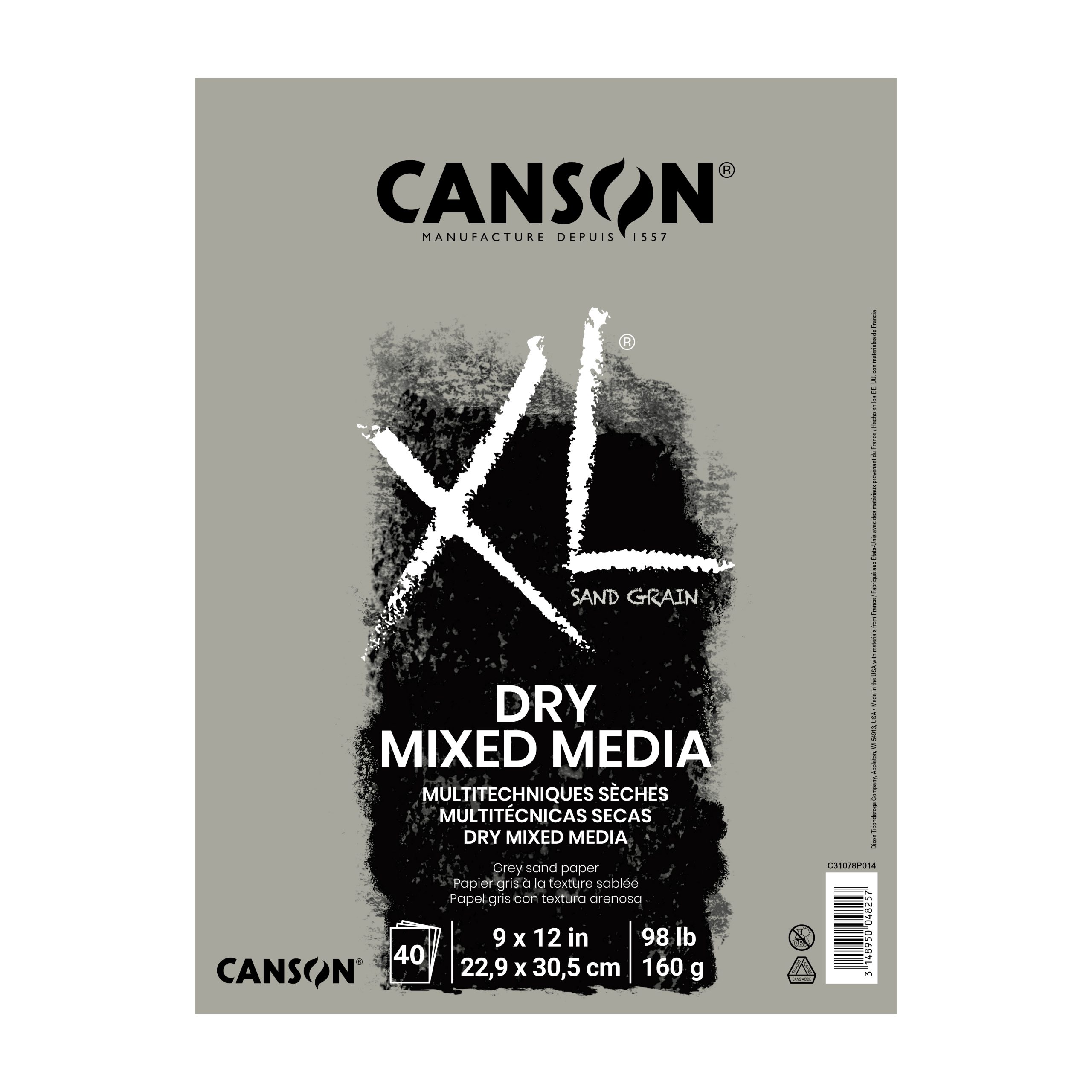 Canson XL Grey Dry Mixed Media Pads