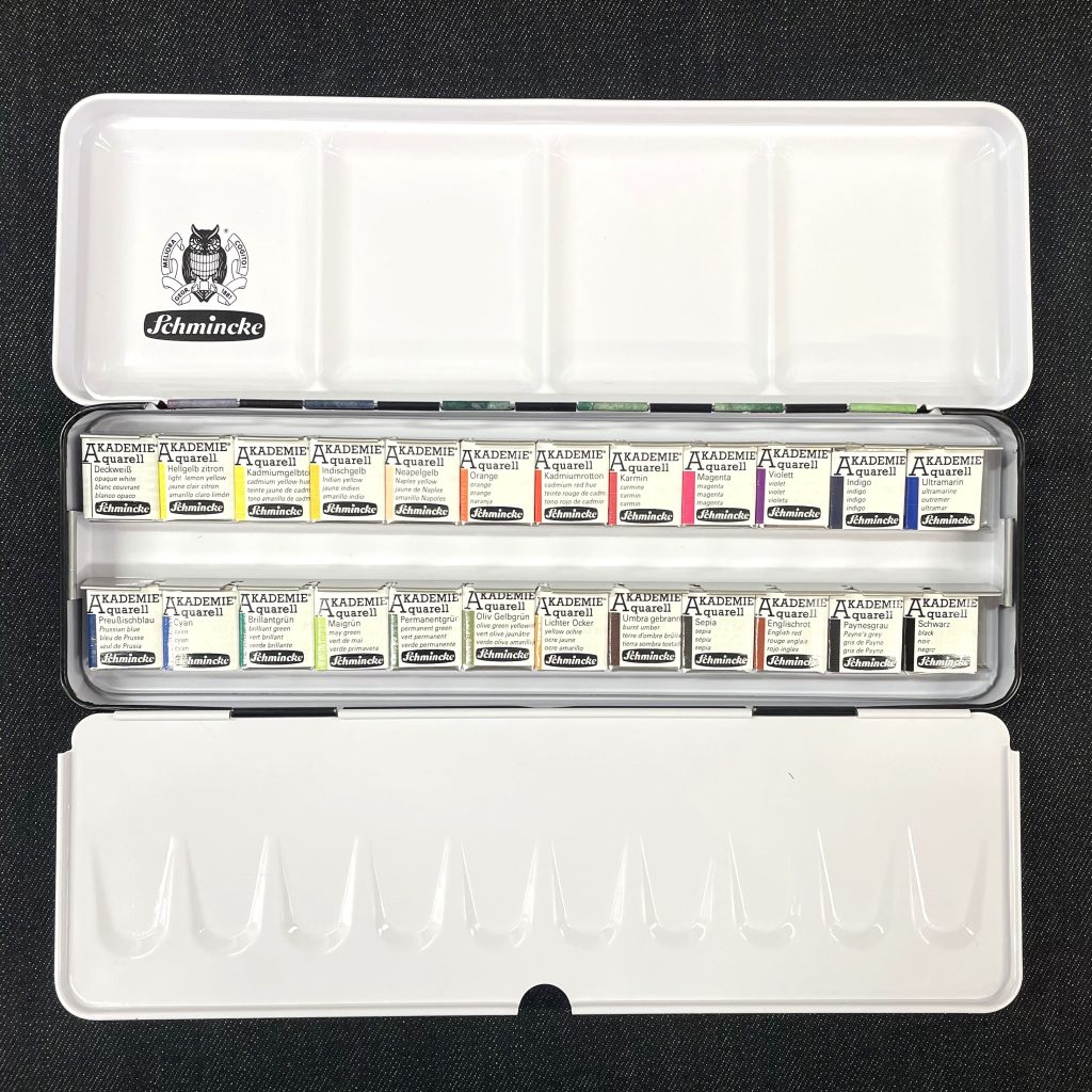 SCHMINCKE Akademie Special Limited Edition Tin, 24 Watercolors