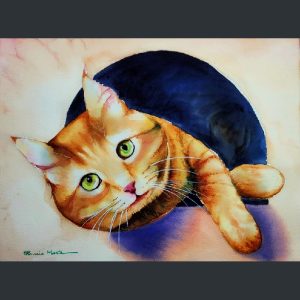 Orange Tabby Cat Watercolour Workshop