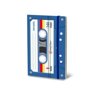 Blue Music Cassette Tape