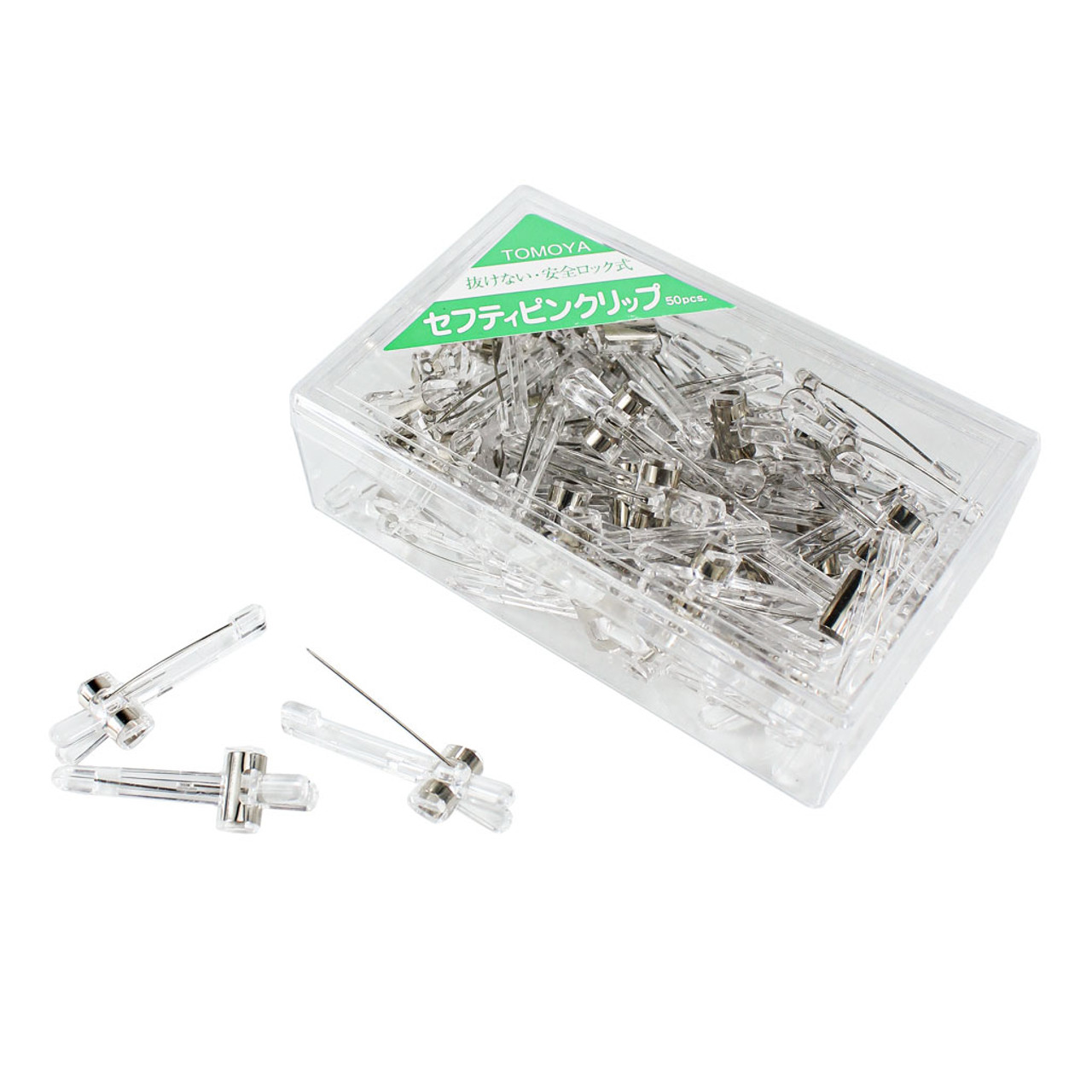 Clear Plastic Pin Clips