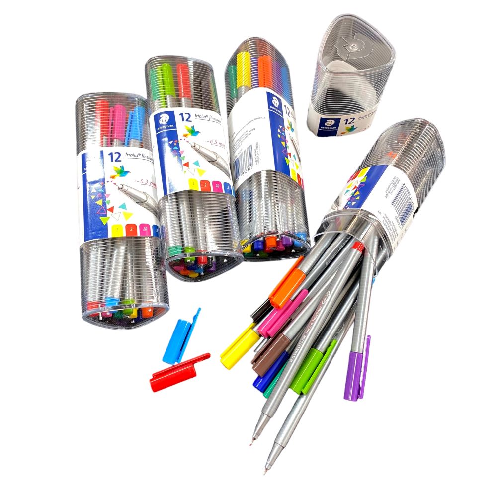 Staedtler Triplus Fineliner 0.3mm Pens 12 Color Set