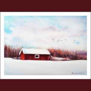 Red Barn in Winter - Francis Marte
