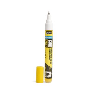yellow leather paint marker