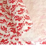 Lokta Paper - Spring Flowers White/Red