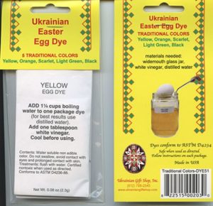 Ukrainian Easter Egg Dye Traditional Colour Set