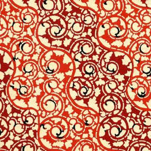 WAZ56 Katazome-shi Red Swirls