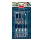 Derwent Push Button Waterbrushes - Set of 4