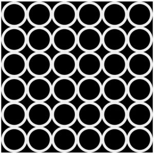 Stencil - Grid of Rings - 1076