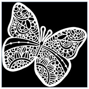 Stencil - Sunny Butterfly - 934