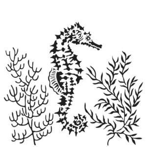 Stencil - Seahorse - 918