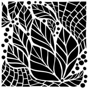 Stencil - Abstract Leaves - 1083